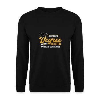 Master's Degree Studium Master Abschluss - Unisex Pullover - Schwarz - Vorne - Alina (178cm) & Michal (187cm)