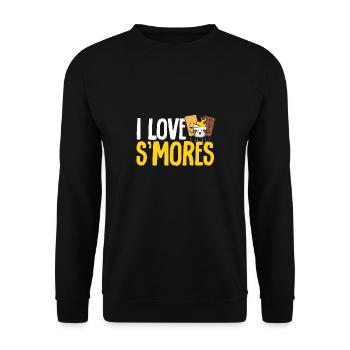 S'more Campfire Marshmallow Camping - Sweat-shirt Unisexe - noir - Devant - Alina (178cm) & Michal (187cm)