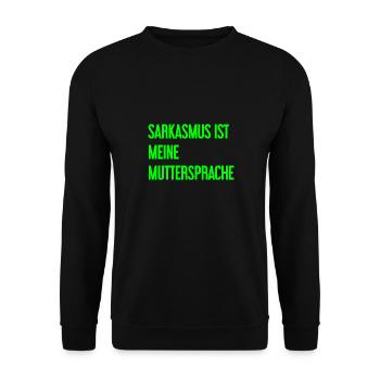 Sarcasm Pro - Unisex Sweatshirt - black - Front - Alina (178cm) & Michal (187cm)