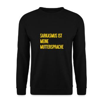 Sarcasm Pro - Unisex Sweatshirt - black - Front - Alina (178cm) & Michal (187cm)