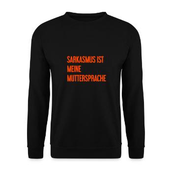 Sarcasm Pro - Unisex Sweatshirt - black - Front - Alina (178cm) & Michal (187cm)