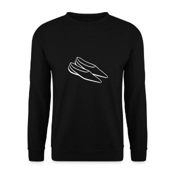 Slippers Humor - Unisex Sweatshirt - black - Front - Alina (178cm) & Michal (187cm)