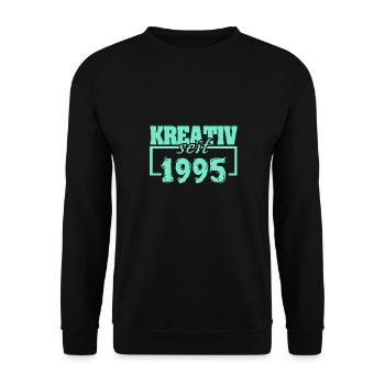 Painter 1995 - Unisex Sweatshirt - black - Front - Alina (178cm) & Michal (187cm)