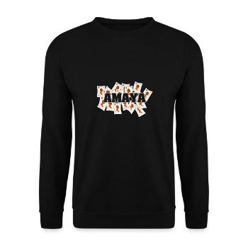 Vegas Amaya - Unisex Pullover - Schwarz - Vorne - Alina (178cm) & Michal (187cm)