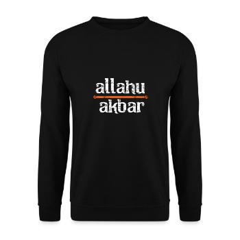 Muslim - Unisex Sweatshirt - black - Front - Alina (178cm) & Michal (187cm)