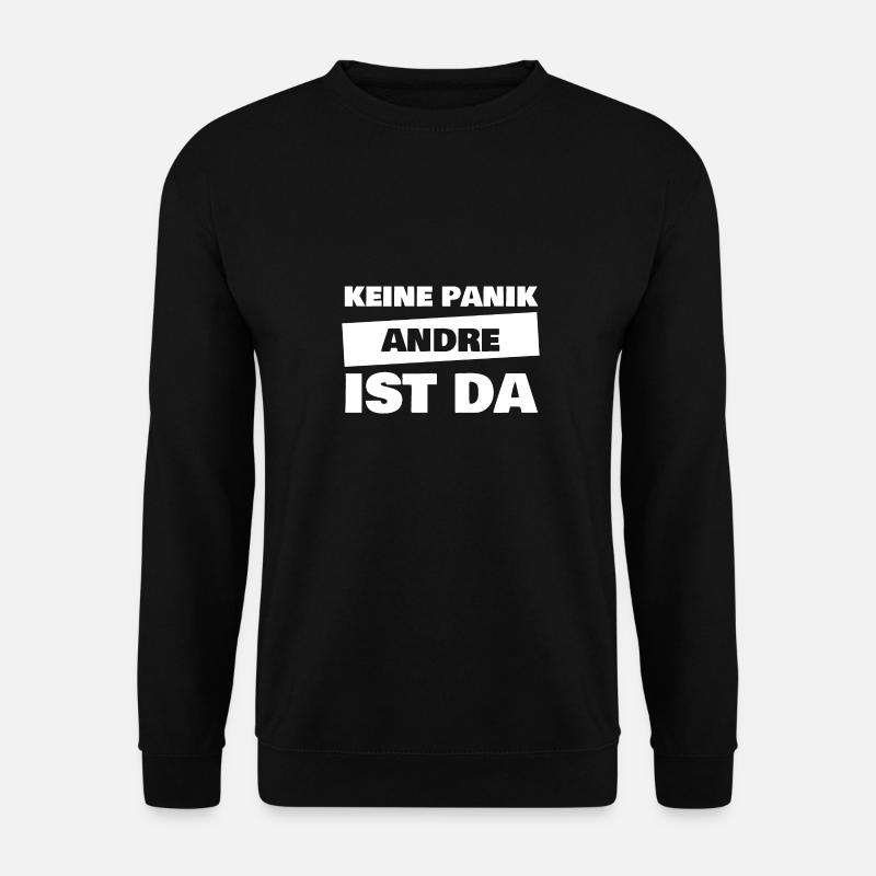Vorname Andre - Unisex Pullover - Schwarz