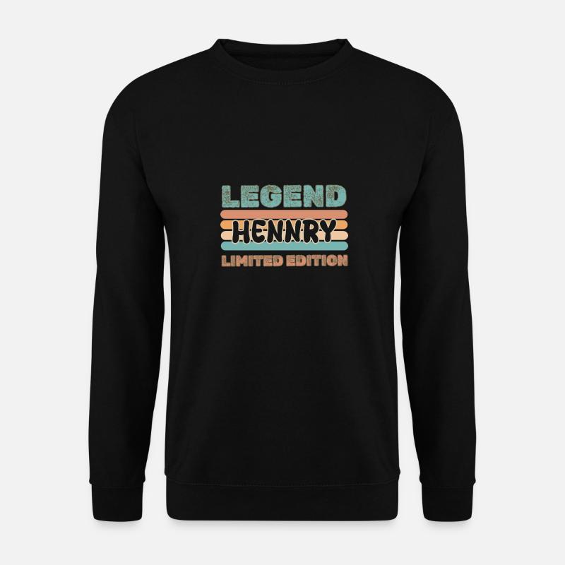 First name Hennry - Unisex Sweatshirt - black