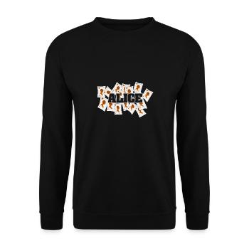 Geschenk für Alice - Unisex Pullover - Schwarz - Vorne - Alina (178cm) & Michal (187cm)