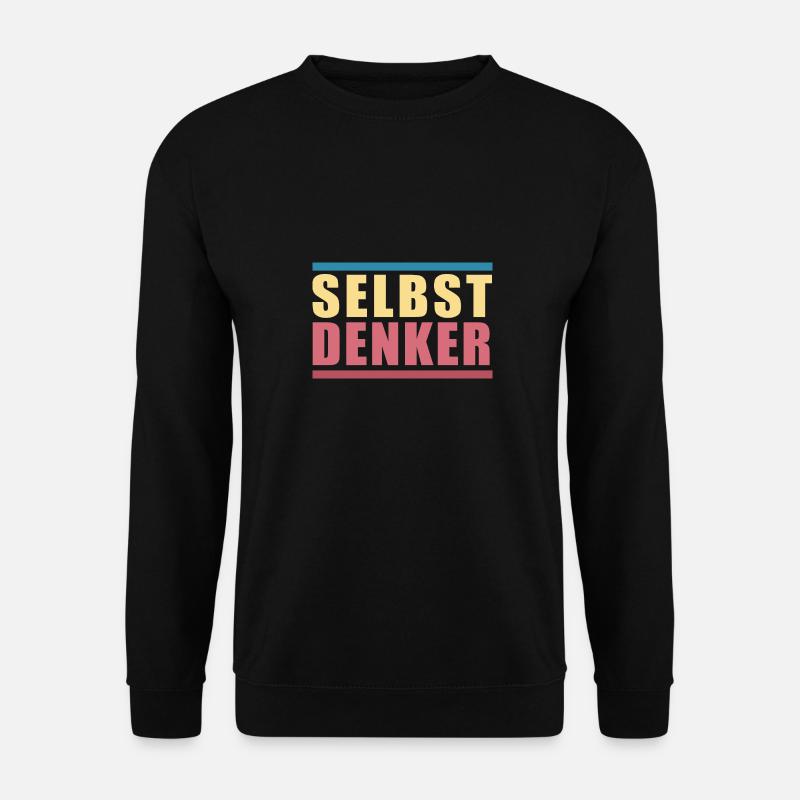 Selbstdenker - Unisex Pullover - Schwarz