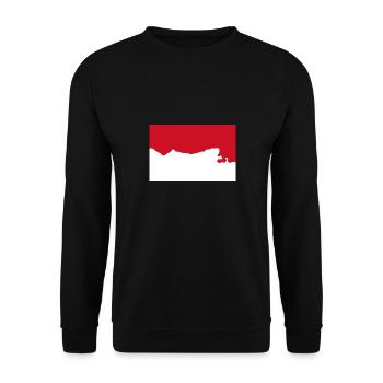Indonesia - Unisex Sweatshirt - black - Front - Alina (178cm) & Michal (187cm)