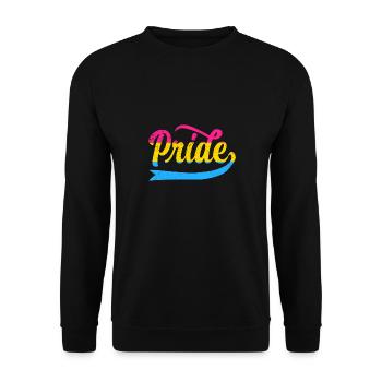 LGBT Rainbow Gay Pride Homo Lesbian Gay - Unisex Sweatshirt - black - Front - Alina (178cm) & Michal (187cm)