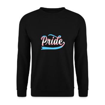 LGBT Rainbow Gay Pride Homo Lesbienne Gay - Sweat-shirt Unisexe - noir - Devant - Alina (178cm) & Michal (187cm)