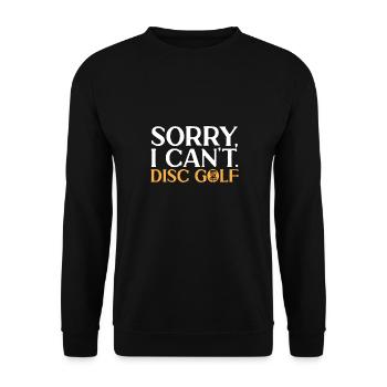 Discgolf Disc Golf Frisbee - Unisex Pullover - Schwarz - Vorne - Alina (178cm) & Michal (187cm)
