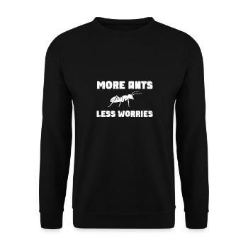 Ant Insect Collector Entomologist - Unisex Sweatshirt - black - Front - Alina (178cm) & Michal (187cm)
