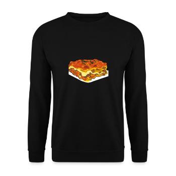 Lasagne Style BD - Sweat-shirt Unisexe - noir - Devant - Alina (178cm) & Michal (187cm)