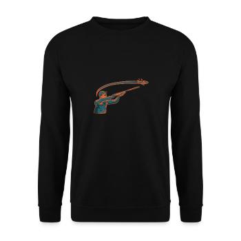 Tir au piège Tir au pigeon en argile Skeet - Sweat-shirt Unisexe - noir - Devant - Alina (178cm) & Michal (187cm)