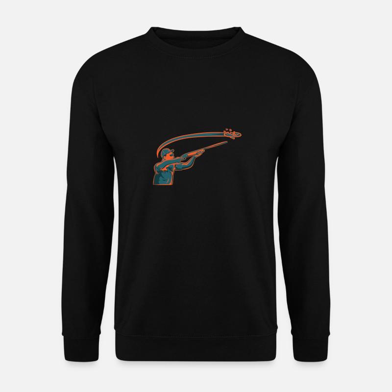 Shooting Skeet Clay Pigeon Shooting - Unisex Sweatshirt - black
