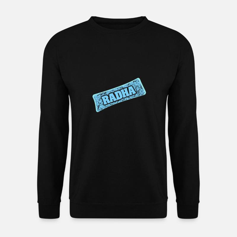 Name Radha - Unisex Pullover - Schwarz