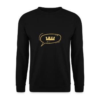 Lilli als Vorname - Unisex Pullover - Schwarz - Vorne - Alina (178cm) & Michal (187cm)