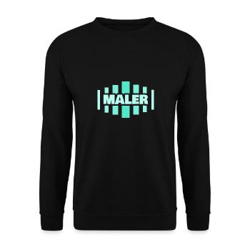 Maler - Unisex Pullover - Schwarz - Vorne - Alina (178cm) & Michal (187cm)