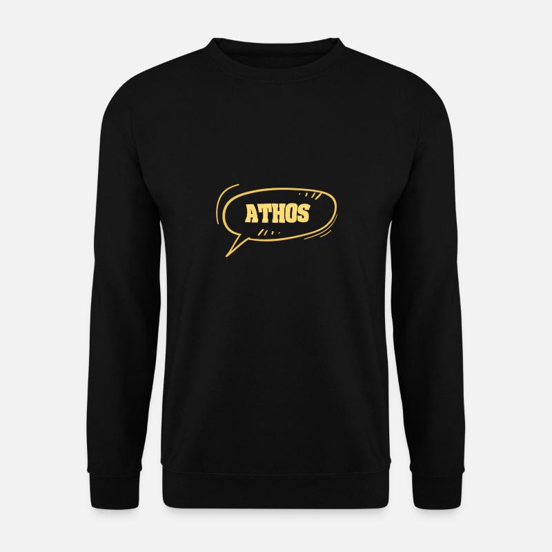 First name Athos - Unisex Sweatshirt - black