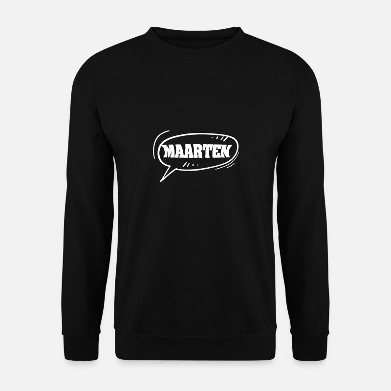 First name Maarten - Unisex Sweatshirt - black