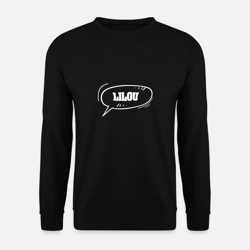 First name Lilou - Unisex Sweatshirt - black