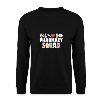 Pharmacy Squad Pharmacist Life Pharmacology - Unisex Sweatshirt - black - Front - Alina (178cm) & Michal (187cm)