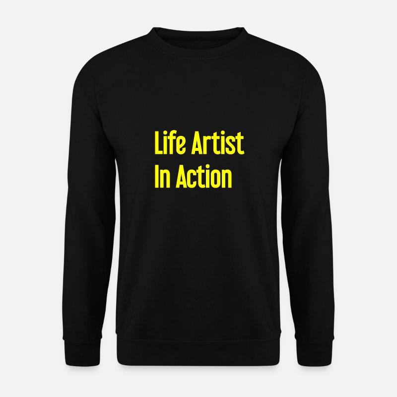 Lebenskünstler im Einsatz - Unisex Pullover - Schwarz