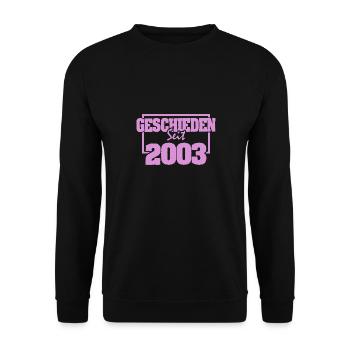 Ehe 2003 - Unisex Pullover - Schwarz - Vorne - Alina (178cm) & Michal (187cm)
