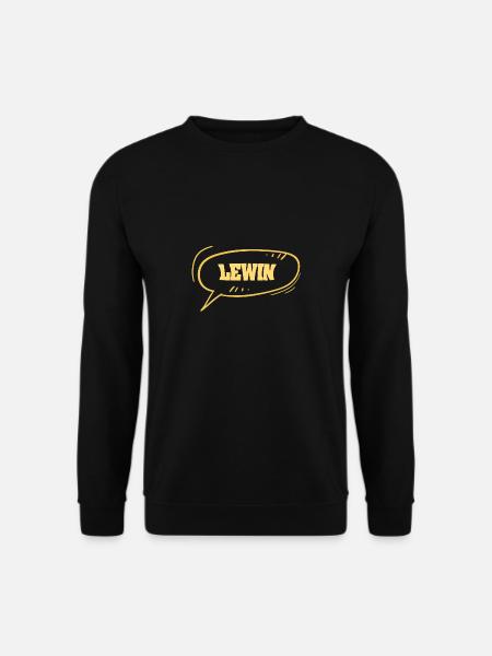 First name Lewin - Unisex Sweatshirt - black