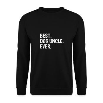 Best Dog Uncle Ever Funny Cool - Unisex Sweatshirt - black - Front - Alina (178cm) & Michal (187cm)