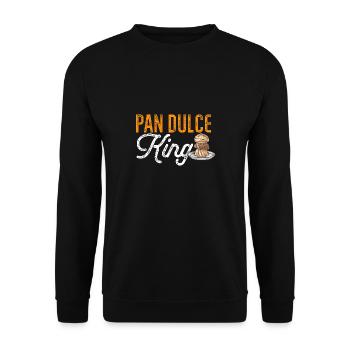 Concha Hispanique Mexicain Pan Dulce - Sweat-shirt Unisexe - noir - Devant - Alina (178cm) & Michal (187cm)