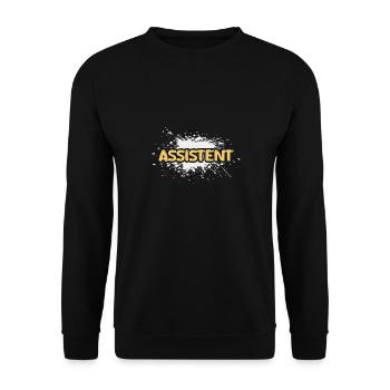 Assistant - Unisex Sweatshirt - black - Front - Alina (178cm) & Michal (187cm)