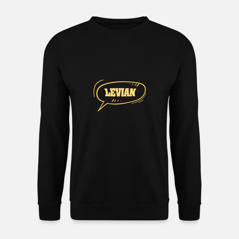 Vorname Levian - Unisex Pullover - Schwarz