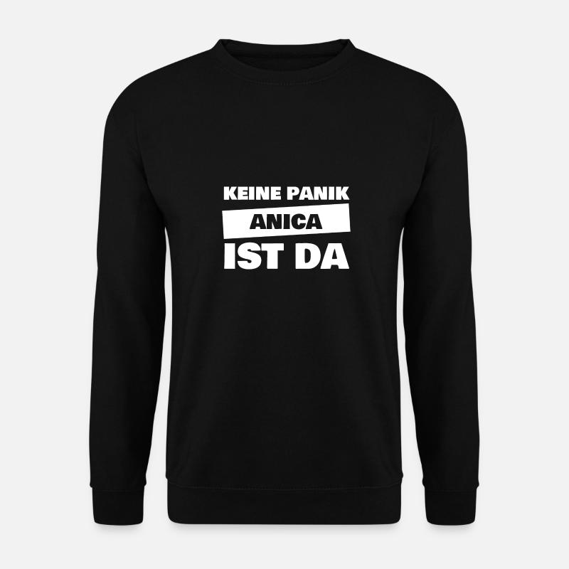 First name Anica - Unisex Sweatshirt - black