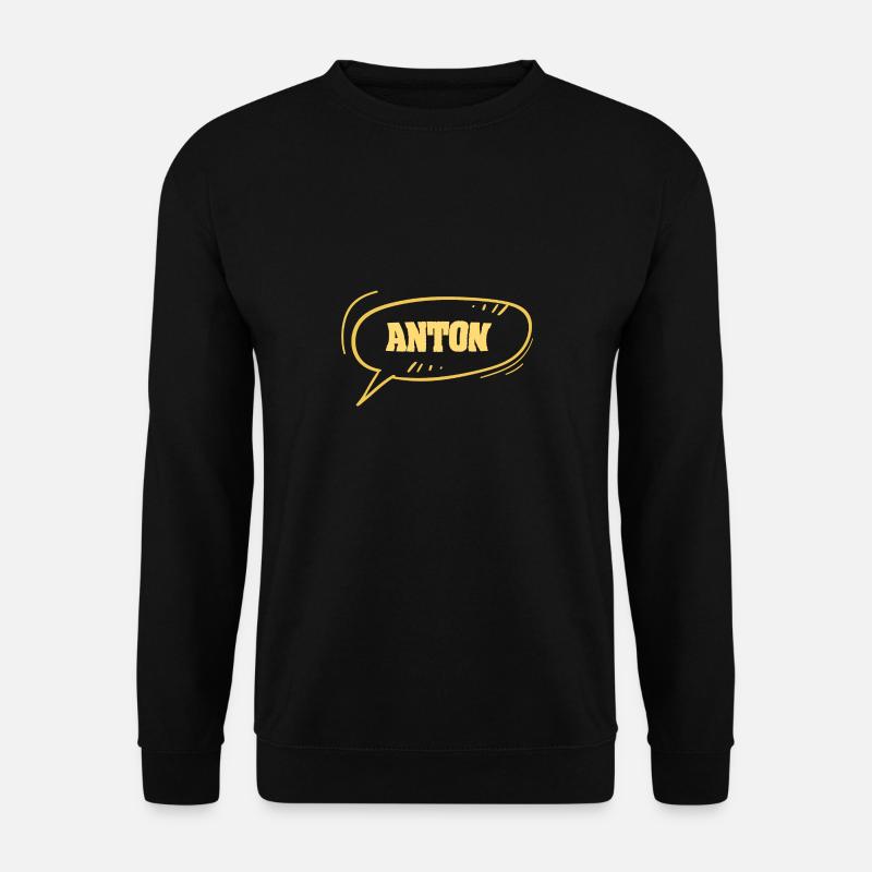 First name Anton - Unisex Sweatshirt - black