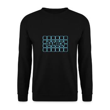 Damien as a man's name - Unisex Sweatshirt - black - Front - Alina (178cm) & Michal (187cm)