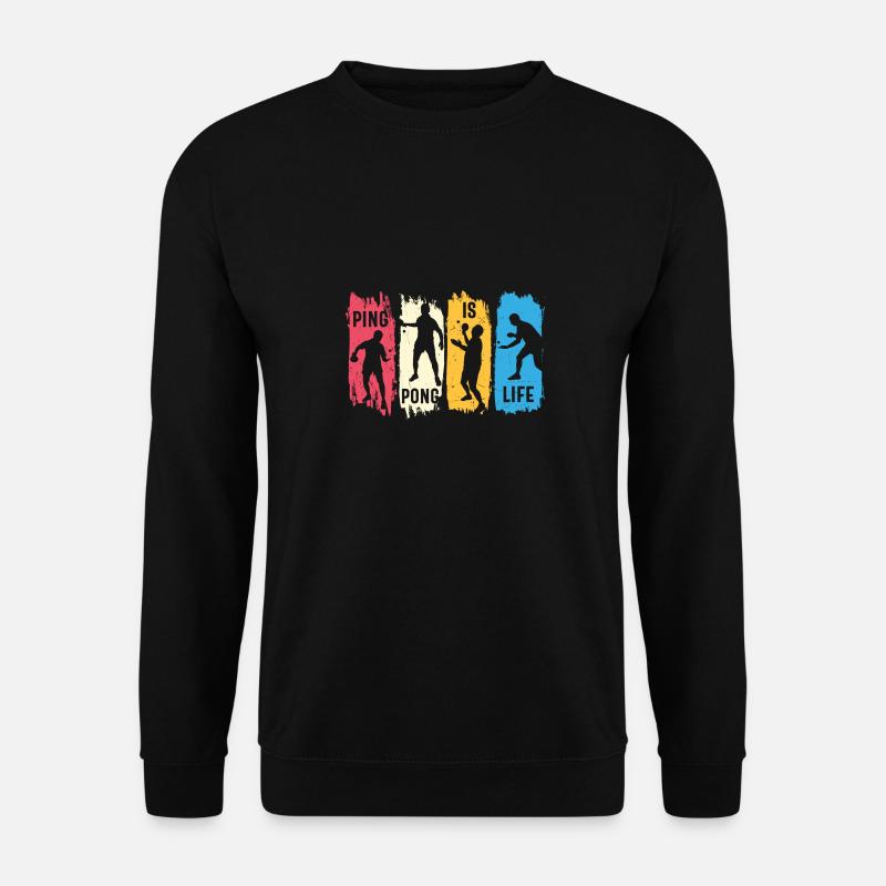 Table Tennis Ping Pong - Unisex Sweatshirt - black