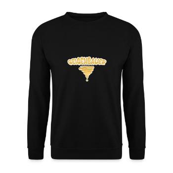 Geschenk für Geigenbauer - Unisex Pullover - Schwarz - Vorne - Alina (178cm) & Michal (187cm)
