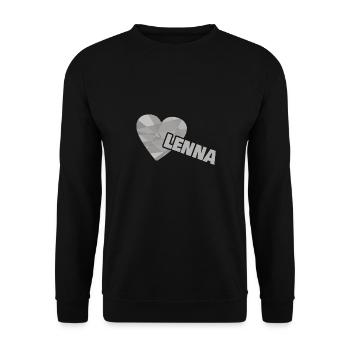 Lenna comme amour - Sweat-shirt Unisexe - noir - Devant - Alina (178cm) & Michal (187cm)