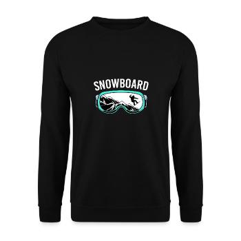 Snowboard Snowboard Vacances snowboard Snowboarders - Sweat-shirt Unisexe - noir - Devant - Alina (178cm) & Michal (187cm)