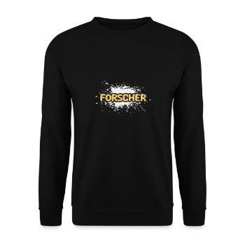 Emploi Chercheur - Sweat-shirt Unisexe - noir - Devant - Alina (178cm) & Michal (187cm)