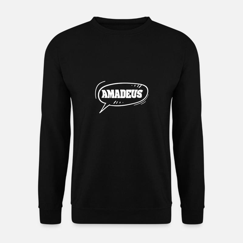 First name Amadeus - Unisex Sweatshirt - black