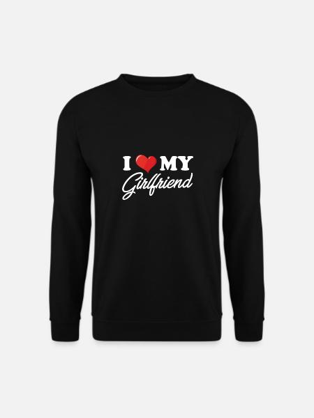 I Heart My Girlfriend Couple Matching I Love My - Unisex Pullover - Schwarz
