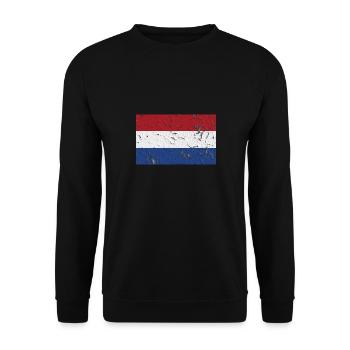 Pays-Bas - Sweat-shirt Unisexe - noir - Devant - Alina (178cm) & Michal (187cm)
