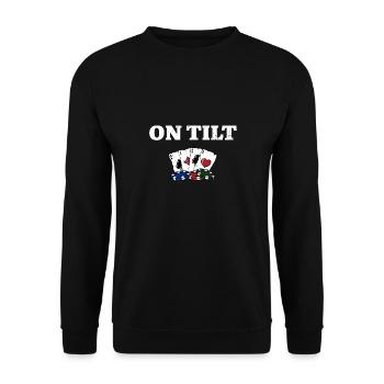 Sur Tilt Casino Poker Gambling Poker Player - Sweat-shirt Unisexe - noir - Devant - Alina (178cm) & Michal (187cm)