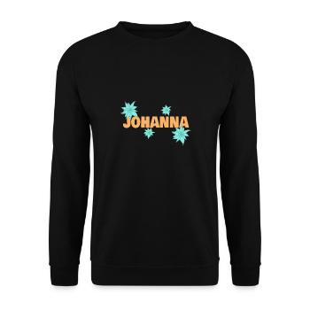 Edelweiß Johanna - Unisex Pullover - Schwarz - Vorne - Alina (178cm) & Michal (187cm)