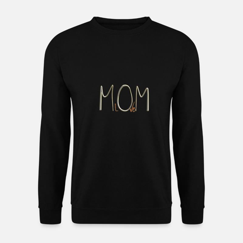 Zeige Elternliebe - Love Mum - Unisex Pullover - Schwarz