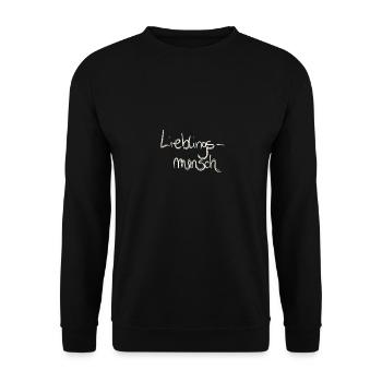 Zeige deine Verbundenheit - Unisex Pullover - Schwarz - Vorne - Alina (178cm) & Michal (187cm)